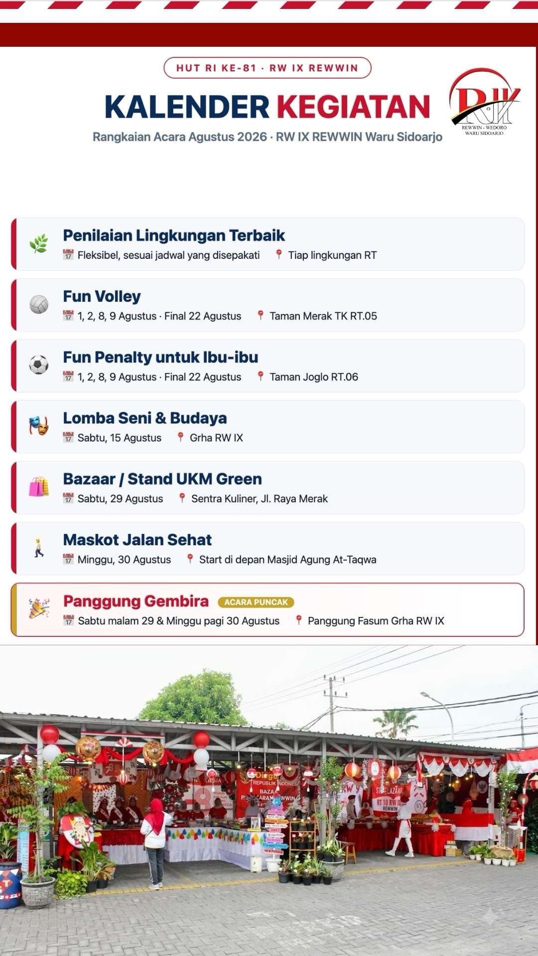 Kalender Kegiatan Agustus 2026