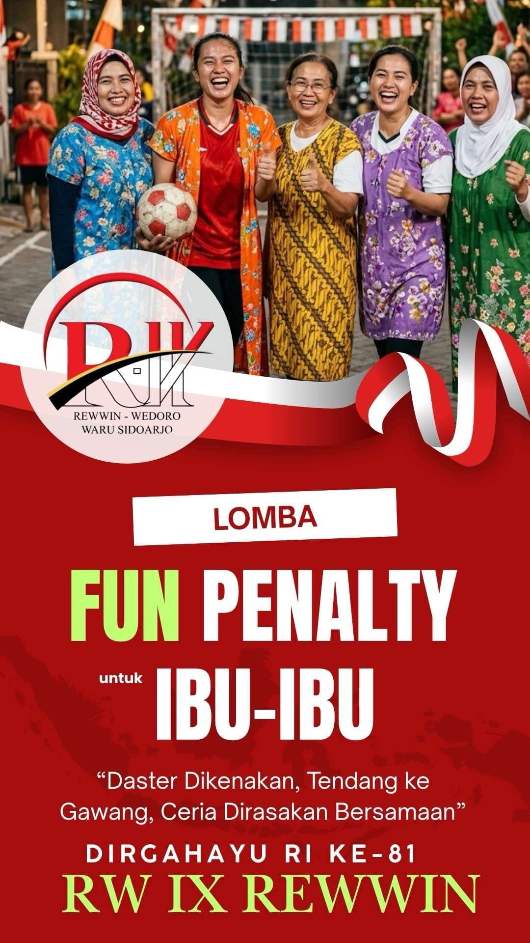 Lomba Fun Penalty untuk Ibu-ibu